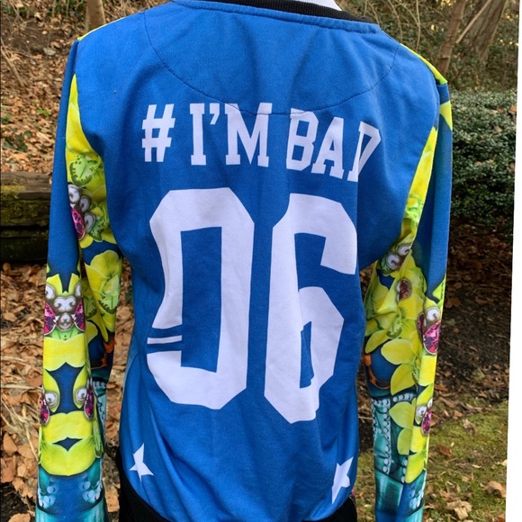 “I’m Bad”Skull & Handcuffs Top Made in Italy - Picture 3 of 8